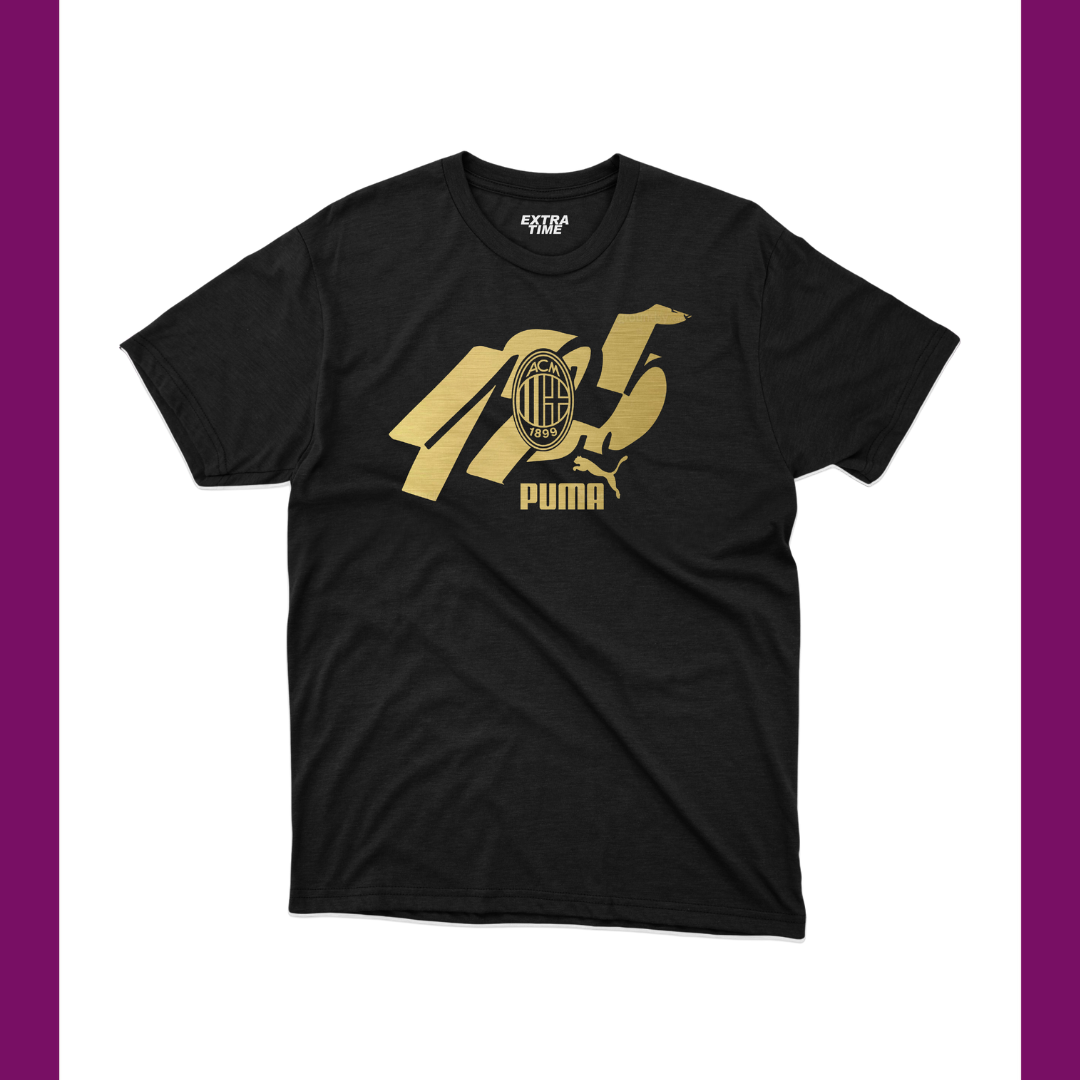 AC MILAN - 125TH ANNIVERSARY CULTURE BLACK T-SHIRT - Extra Time