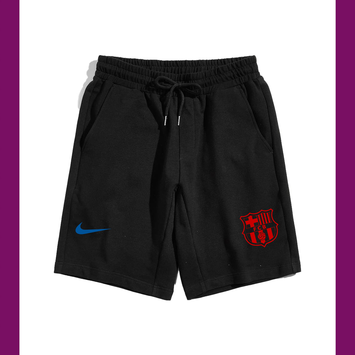 BARCELONA - NIKE STYLE BLUE AND RED SHORT - Extra Time