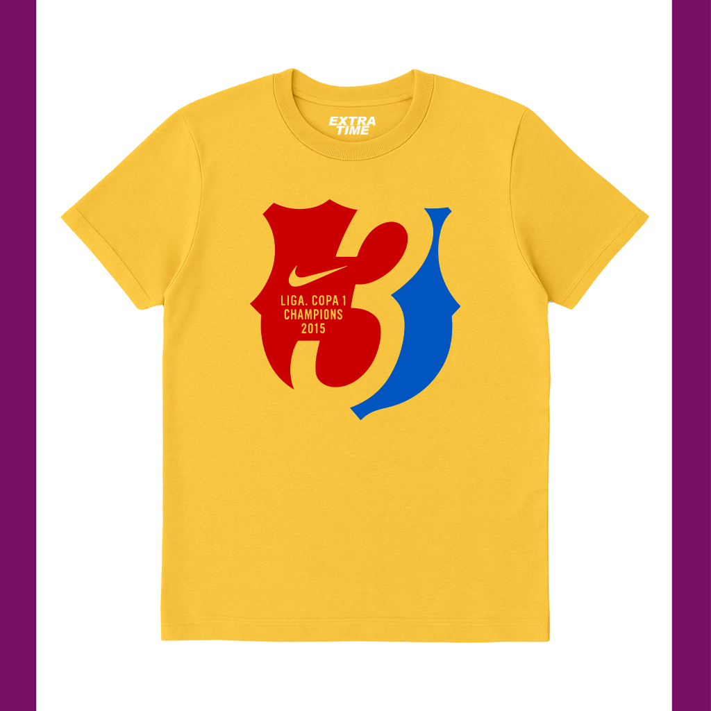 FCB TREBLE CELEBRATION TEE 2015