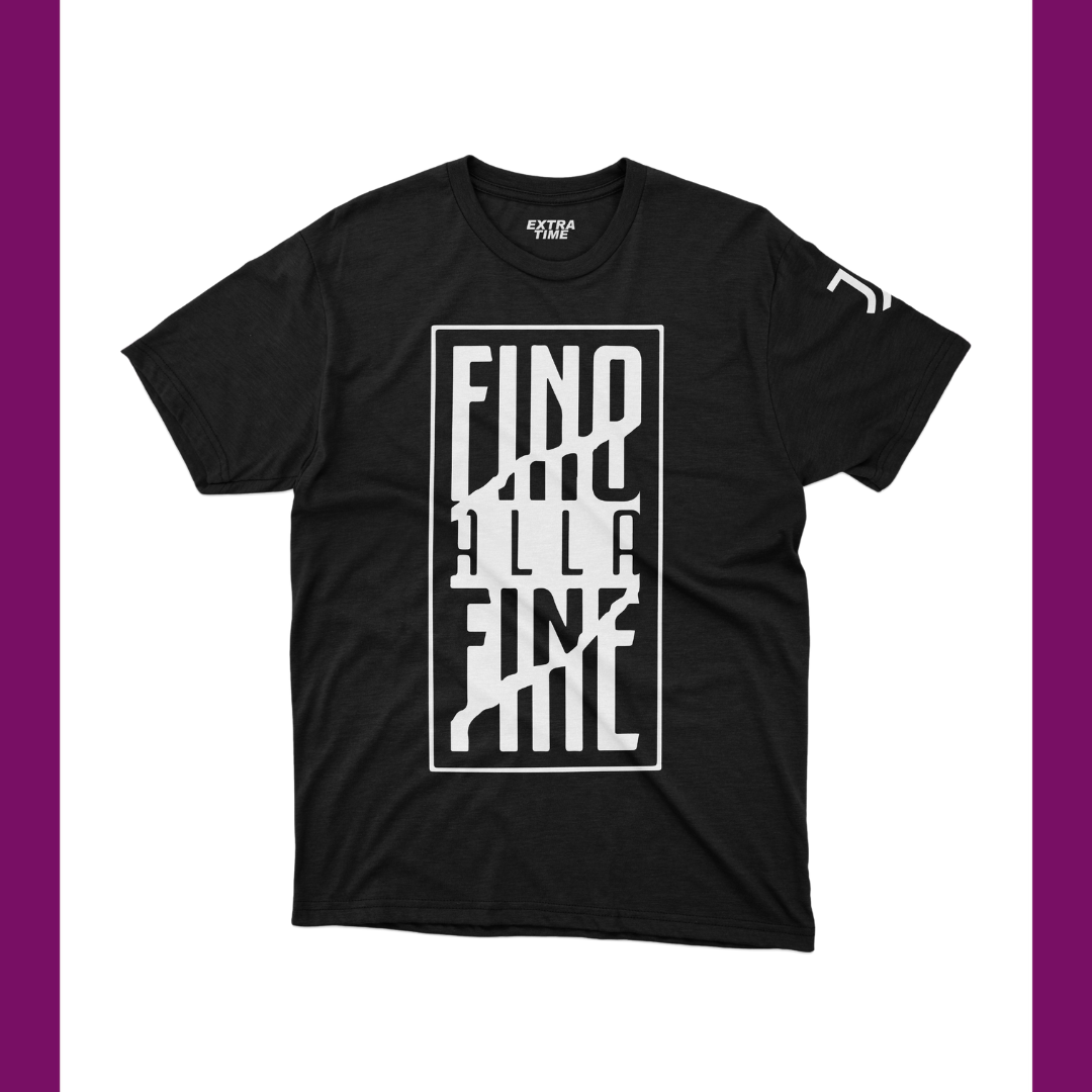 JUVENTUS - BLACK FINO ALLA FINE T-SHIRT - Extra Time