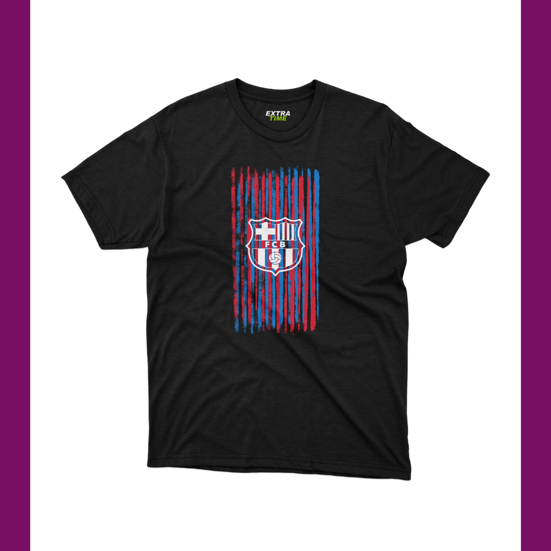 BARCA - BLUE AND RED STIPES T-SHIRT - Extra Time