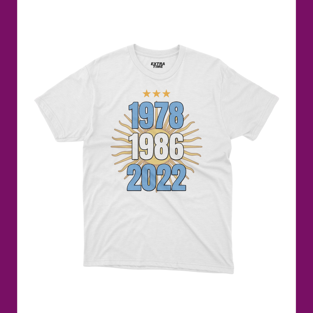 ARGENTINA -78-86-22 WC TROPHIES -SHIRT