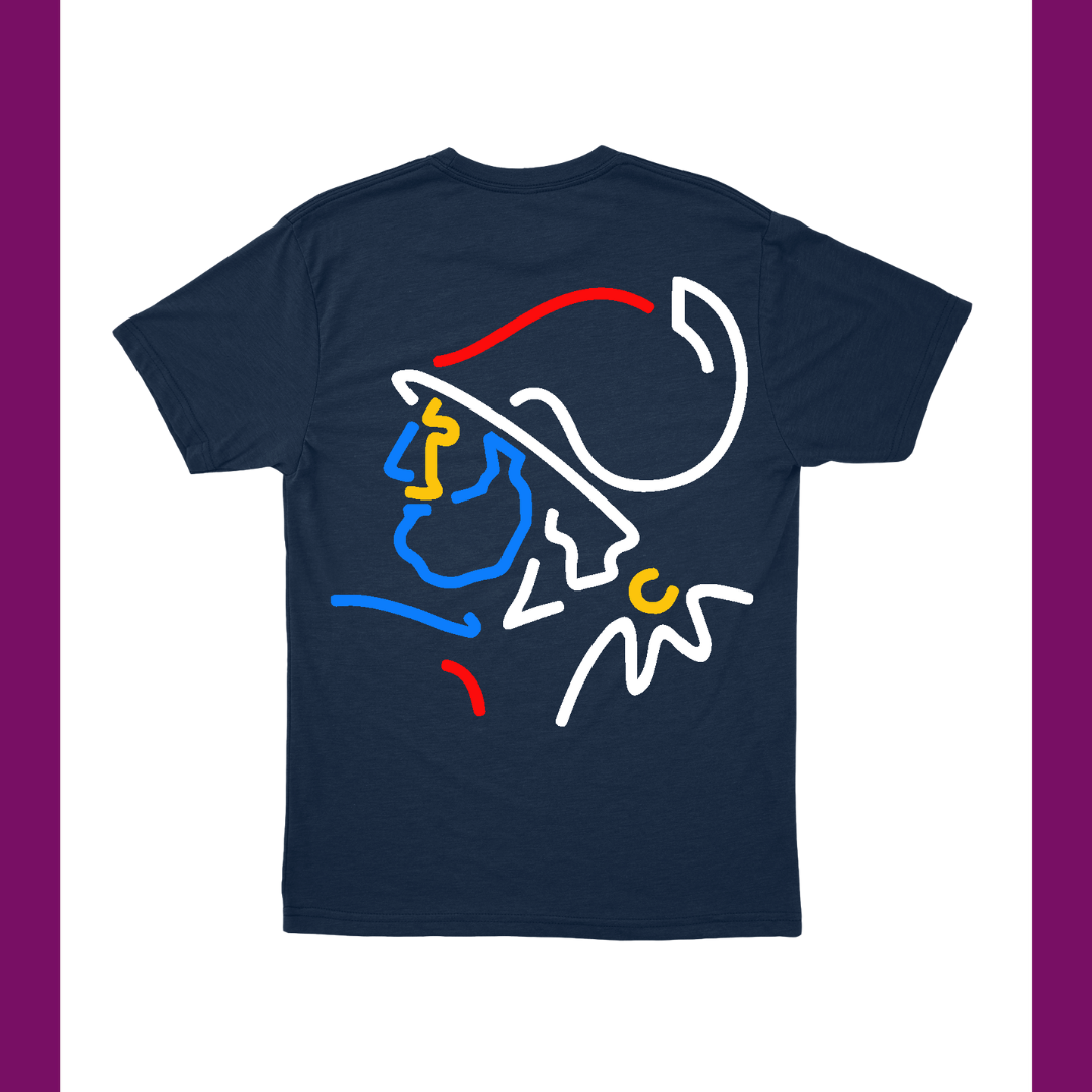 AJAX - CULTURE WEAR NAVY T-SHIRT