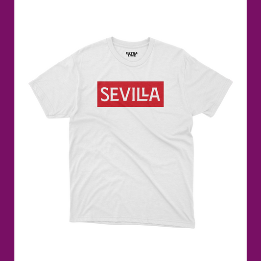 SEVILLA - TRAIN AND PLAY WHITE T-SHIRT