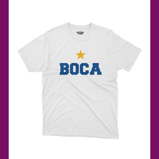 BOCA JOUNIORS - BOCA WHITE T-SHIRT