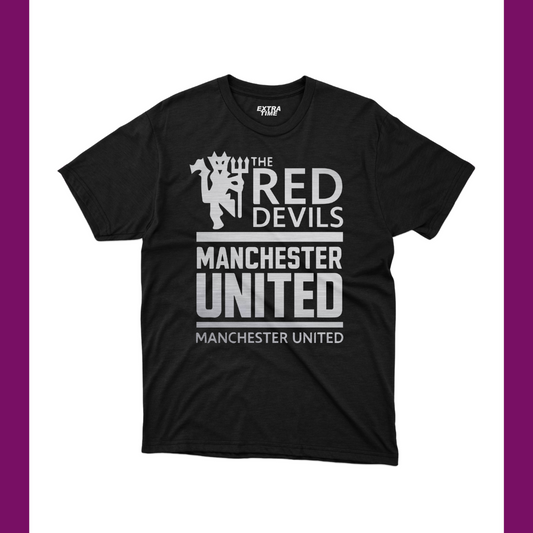 THE RED DEVILS METAL BLACK T-SHIRT