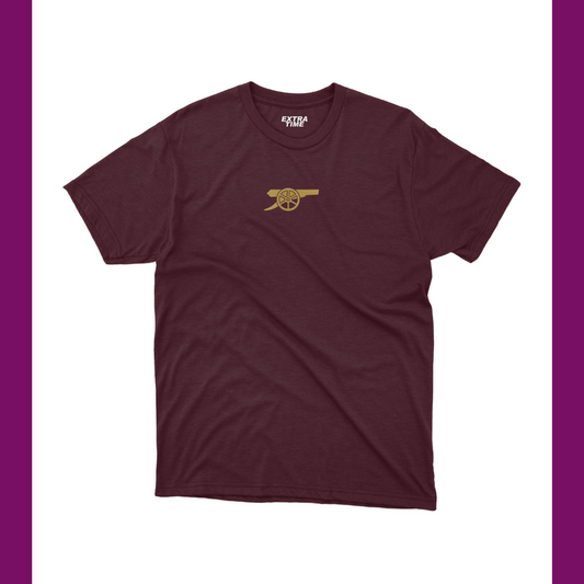 ARSENAL - GUNNERS EMBLEM BURGUNDY T-SHIRT