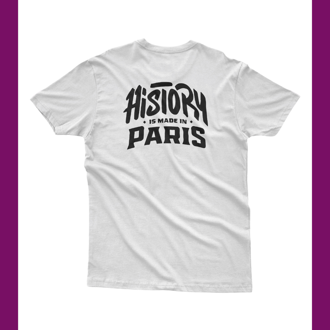 PSG - HISTORY IS MADE IN PARIS 11TH TITLE WHITE T-SHIRT - Extra Time