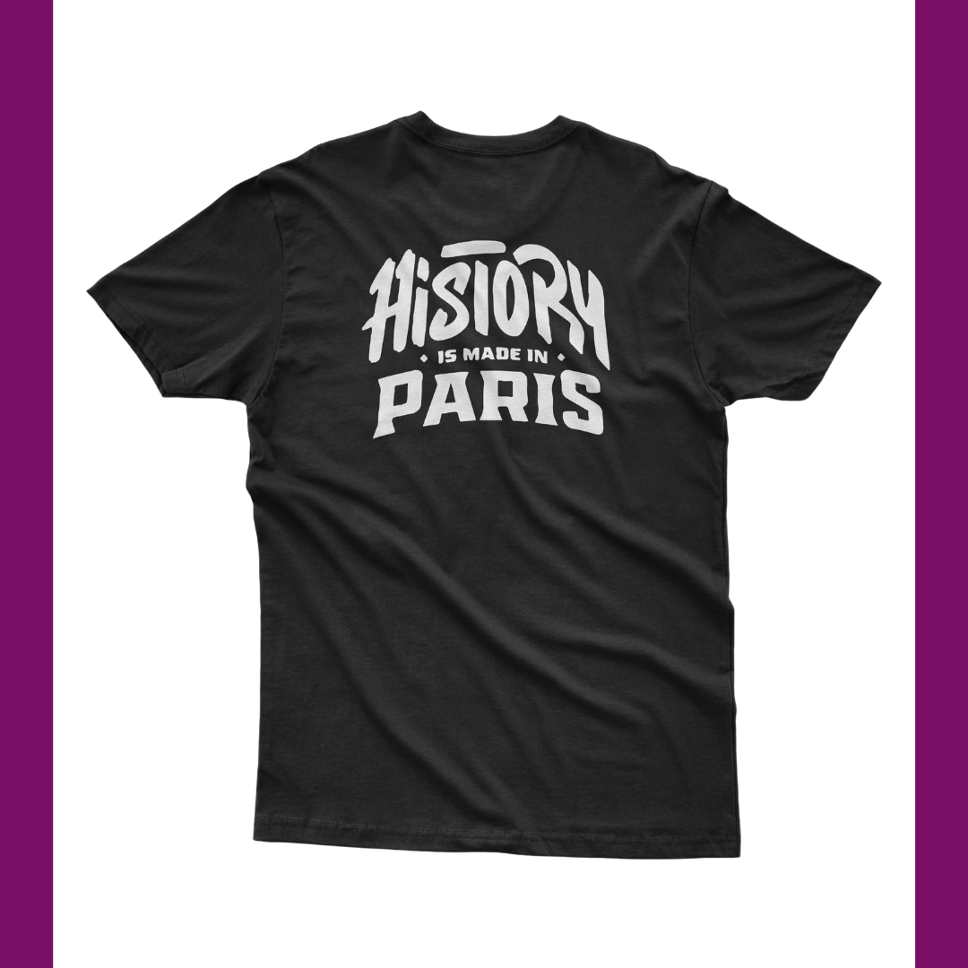 PSG - HISTORY IS MADE IN PARIS 11TH TITLE BLACK T-SHIRT - Extra Time