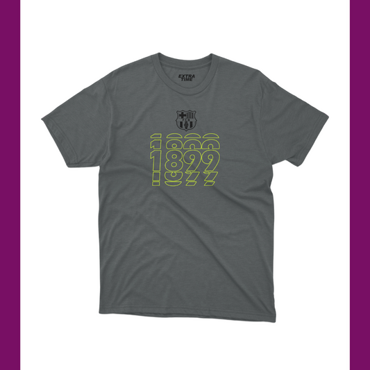 BARCA GRAY T-SHIRT - NUMEROLOGY - Extra Time