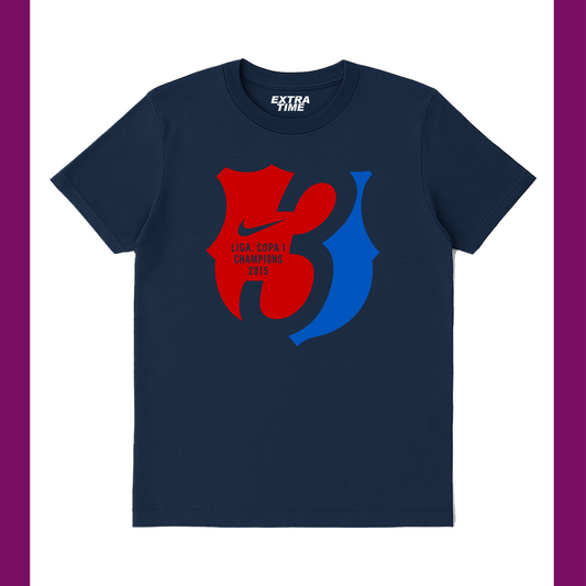 FCB TREBLE CELEBRATION TEE 2015