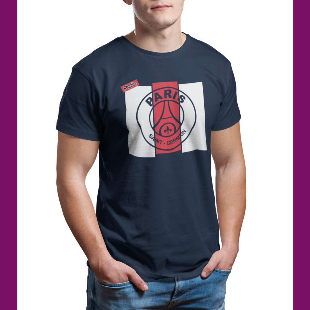 PSG - PARIS IN RED AND WHITE T-SHIRT